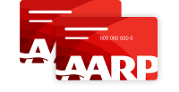 image of two AARP membership cards